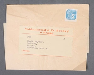 MayfairStamps Bohemia & Moravia Nakladtestvi F. Borovy Prague Stationery Wrapper - Picture 1 of 2