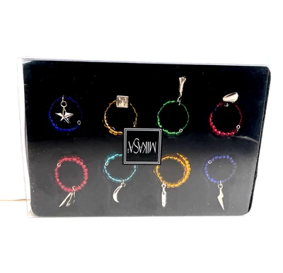Juego de 6 cuentas dijes para bebidas de copa de vino Mikasa Steam Wear en caja original Foto 1 de 4