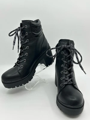 Botines Quona3 NINE WEST NUEVOS SIN CAJA talla 7,5 M negros de cuero sintético para mujer Foto 1 de 4