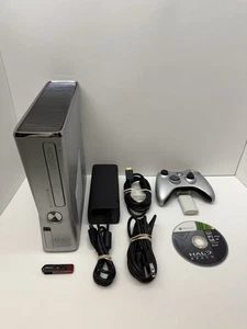 Xbox 360 Slim S Limited Edition Halo Reach Console Controller Power Supply HDMI - Bild 1 von 24