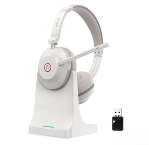 Bezprzewodowy zestaw słuchawkowy, zestaw słuchawkowy Bluetooth QCC 5.2 z mikrofonem redukcja szumów - Zdjęcie 1 z 1