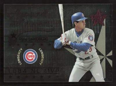 2002 Leaf Rookies & Stars Ryne Sandberg Longevity #/100 #255 Card - Image 1 of 2