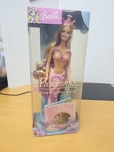 Barbie Fairytopia Magical Mermaid Doll With Pop Up Book 2003 Mattel New - Picture 1 of 10