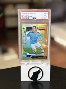 2019 Panini Prizm EPL Phil Foden #159 Orange Prizm 18/25 PSA 9 Manchester City - Picture 1 of 4