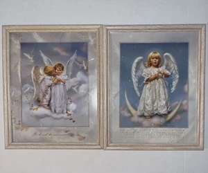 Framed Sandra Kuck Heavenly Print Angel 12" x 15" Be Kind to one Another, Angel - Picture 1 of 13