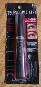 LOREAL MASCARA SOLLEVATORE TELESCOPICO #991 NERO LUNGHEZZA, SOLLEVAMENTO E VOLUME - Foto 1 di 2