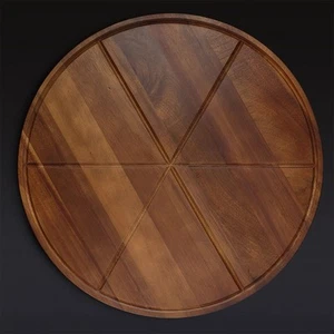 HexClad 16” Pizza Cutting/Serving Board  Acacia Wood (NEW) - Picture 1 of 3
