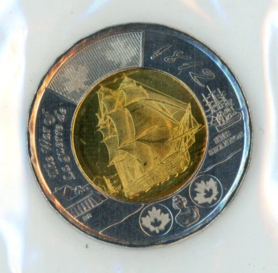 2012 Canada HMS Shannon Toonie Extra Sail Extra Frost Variety - Uncirculated Set - Image 1 of 3