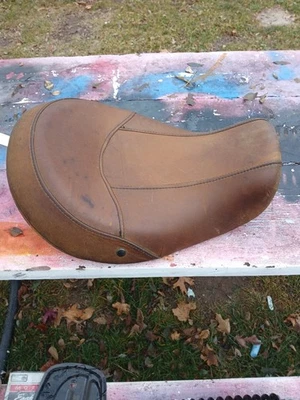 Harley Davidson Original Dyna 06-17 Bajo Perfil Solo Asiento Envejecido Marrón Foto 1 de 4