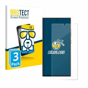 3x BROTECT Panzerfolie Schutzglas für Samsung Galaxy S24 Ultra (case-friendly) - Afbeelding 1 van 7