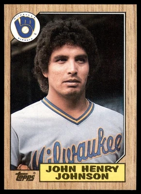 John Henry Johnson Milwaukee Brewers 1987 Topps #377 Baseball Card - Image 1 of 2