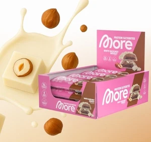 More Nutrition Protein Satisbites - White Hazelnut Nougat - 1 Karton OVP - Bild 1 von 1