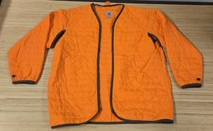 Carhartt Veste Homme XL Orange Doublure matelassée Vêtement de Travail Isolé Léger - Photo 1/7