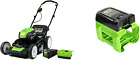 Greenworks Pro 80V 21-Inch Brushless Cordless Push Mower + 80V (300W) Inverter, 