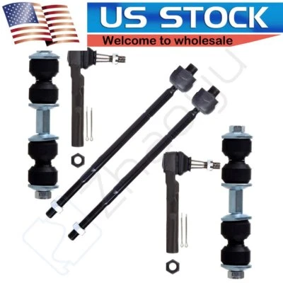 Kit de 6 barras estabilizadoras delanteras interiores exteriores para Pontiac Montana AWD 2005 2006 Foto 1 de 4