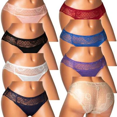 10 Stück Damen Unterwäsche Nylon Unetrhose Slips Schwarz, Weiß, Beige, Gr. 34-38 - Bild 1 von 2