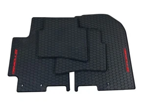 Original Kia Stonic YB Rubber Mats Black Red All-Weather 4 Pcs. - Picture 1 of 14