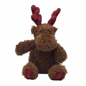 "Felpa de reno Bath & Body Works 12"" Navidad peluche marrón a cuadros regalo" - Imagen 1 de 15