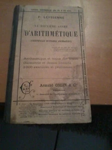 La Deuxieme Annee D'arithmetique - Leyssenne, P. - Armand Colin & Cie (1888) - Imagen 1 de 3