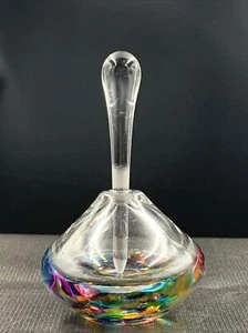 Fire Island Studio Glass Perfume Bottle Signed Matthew LaBarbera 1999 AVUGO - Picture 1 of 12