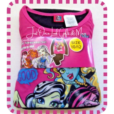 Juego de ropa de dormir Monster High para niñas talla 10/12 Foto 1 de 2
