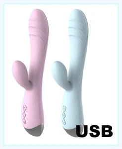 Vibrator Rabbit Sex Toys for Women Dildo G-Spot Luxury USB Hight Quality - Picture 1 of 11