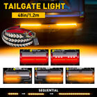 48" Truck Tailgate Led Light Bar Brake Reverse Turn Signal Stop Tail Strip Exc