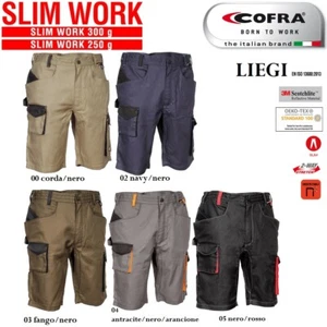 Pantaloncini Bermuda da lavoro COFRA modello LIEGI edilizia industria logistica+ - Zdjęcie 1 z 9