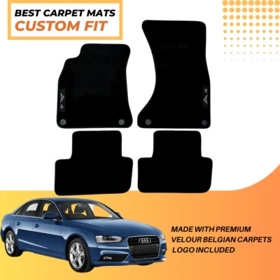 Alfombrillas coche alfombra para Audi A4 2007-2015 alfombras terciopelo impermeables revestimientos automáticos Foto 1 de 3