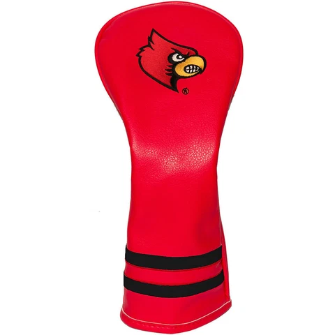 Louisville Cardinals NCAA Vintage Fairway Golf Club Head Cover Embroidered Logo Cover