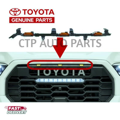 Luces de parrilla originales nuevas OEM Toyota Tundra TRD Pro 2022-2025 Foto 1 de 2