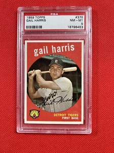 1959 Topps #378 Gail Harris  Chicago White Sox PSA 8 NM-MT MINT
