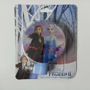 NIP Frozen II Disney LED Night Light Plug-In Bedroom Bathroom Rotary Shade - Picture 1 of 1