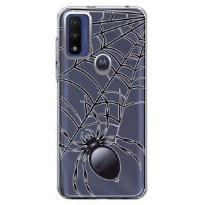 Pour Motorola Moto G Play 2023 étui antichoc Halloween toile d'araignée noire