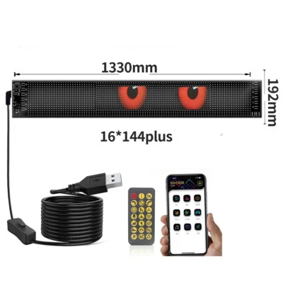 Luz LED para ventana de exhibición de texto animaciones diseño hágalo usted mismo coche 1330x192 mm Foto 1 de 4