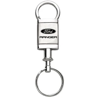 Ford Ranger Satin Chrome Valet Key Chain (Silver) - Image 1 of 3