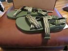 Nwt Mens Acordion Green Chaco Z1 Classic Sandals, Size 14