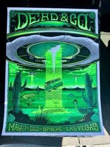 Dead and Company Poster 5/17/2025 The Sphere Las Vegas NV Signed & Numbered #/65 - Bild 1 von 1