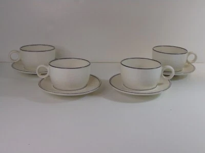 Juego de 4 juegos de tazas y platillos Birka Blue Suecia Gustavsberg Foto 1 de 4