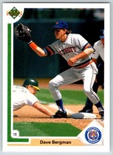 1991 UPPER DECK DAVE BERGMAN DETROIT TIGERS #599