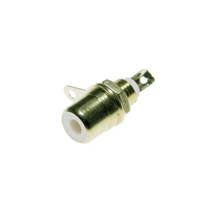 Lyndahl LKC003 Cinch Einbaubuchse für Frontplattenmontage, hartvergoldet Farbe: - Bild 1 von 1