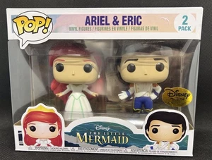 Funko Pop Disney The Little Mermaid Arielle & Eric Vinyl Figuren 2 Stück NRFB - Bild 1 von 2