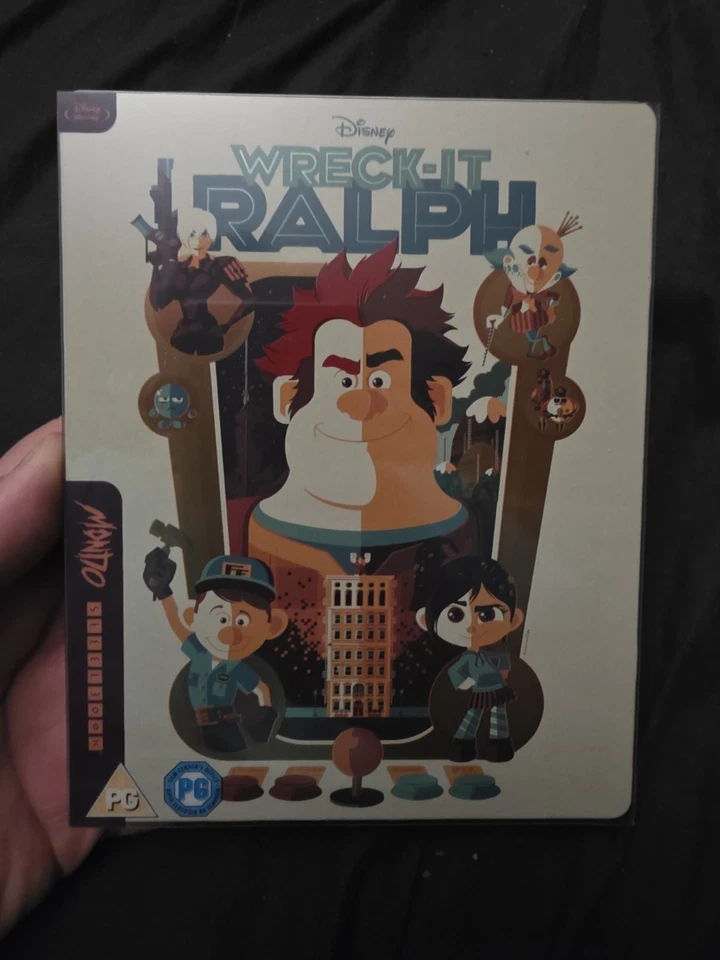 DISNEY'S WRECK IT RALPH - UK EXCLUSIVE MONDO ARTWORK BLU-RAY STEELBOOK RARE OOP - Image 1 of 2
