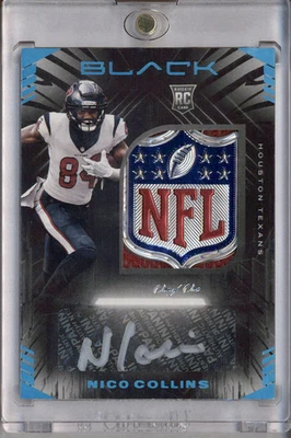 2021 Panini Black Platinum #230 Nico Collins RC Auto 1/1 - Image 1 of 2