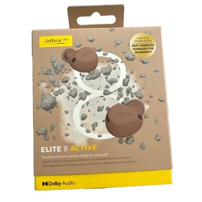 Jabra Elite 8 Active True Wireless Earbuds Noise-Cancelling In-Ear Caramel - Image 1 of 4
