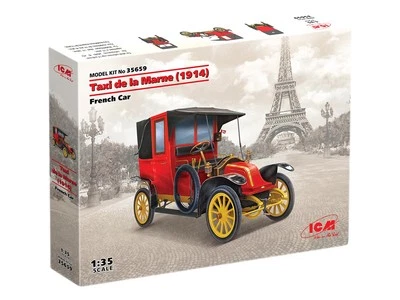 Modellino auto 1/35 Taxi de la Marne (1914) French Car ICM 35659 Scala 1:35 - Immagine 1 di 4