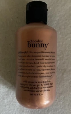Philosophy Shampoo Shower Gel Bubble Bath Chocolate Bunny 6 Fl Oz Rare HTF New - Image 1 of 4