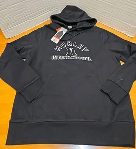 Felpa con cappuccio Hurley International uomo M surf skate retrò spiaggia costiera nuova con etichetta  - Foto 1 di 8
