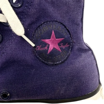 Converse Chuck Taylor All Star High Top PURPLE Canvas Sneakers Women’s 8.5 - Image 1 of 4