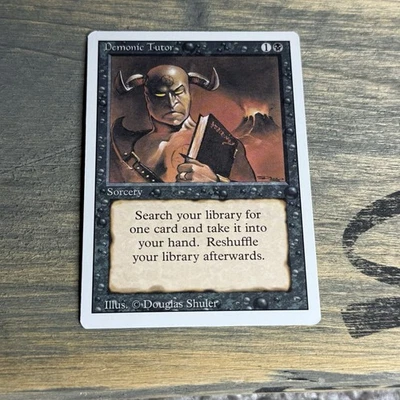Magic: The Gathering Demonic Tutor Unlimited Edition Regular Card - Image 1 of 4